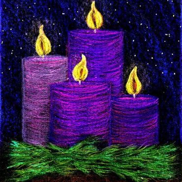 Advent Candles by Stushie